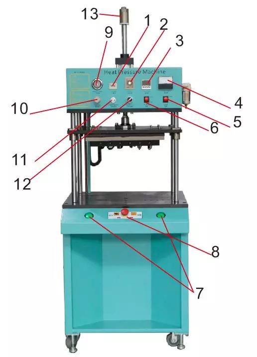 熱焊機(jī)的部件結(jié)構(gòu)圖