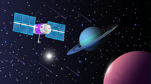 千庫網(wǎng)_矢量扁平科技宇宙衛(wèi)星宇宙星空星球科技_插畫編號81862