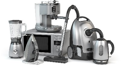 千庫網_家用電器。在 w 上隔離的家用廚房工藝集_攝影圖編號20173254