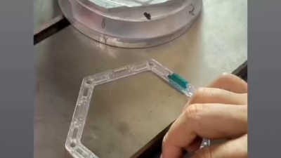 靈科超聲波-PC六邊形產(chǎn)品焊接